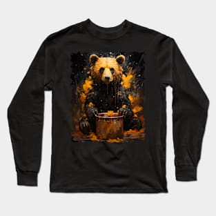 Young Bear Playing Long Sleeve T-Shirt